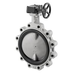 Oventrop Mittelflansch Absperrklappe mit Getriebe DN 125, PN 16, EPDM-Dichtung, 10492... OVENTROP-1049254 4026755440133 (Abb. 1)