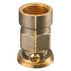 Oventrop SVI Sperrventil DN 25, G 1" Innengewinde, G 1 1/2" Innengewinde Überwurfmutt... OVENTROP-1070208 4026755128376 (Abb. 1)