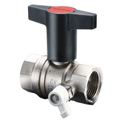 Oventrop Optiba Kugelhahn Knebelgriff DN 20, 3/4" Innengewinde, PN 16, mit Entleerung... OVENTROP-1077806 4026755262667 (Abb. 1)