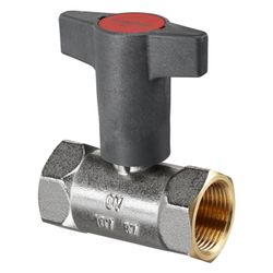 Oventrop Hochtemperatur-Kugelhahn DN 25, PN 16, Knebelgriff, Messing, 1078708... OVENTROP-1078708 4026755317541 (Abb. 1)