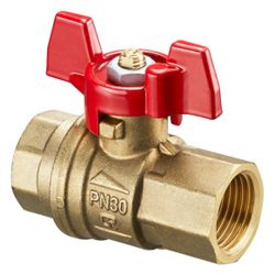 Oventrop Kugelhahn entzinkungsbeständig Flügelgriff DN 15 beidseitig 1/2" Innengewind... OVENTROP-1079404 4026755232196 (Abb. 1)