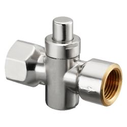 Oventrop Manometer Druckknopfhahn 1/2" Innengewinde, PN 25, Messing vernickelt, 11105... OVENTROP-1110504 4026755131444 (Abb. 1)