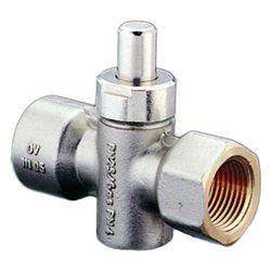 Oventrop Manometer Druckknopfhahn 1/2" Innengewinde, PN 25, Messing vernickelt, 11105... OVENTROP-1110504 4026755131444 (Abb. 1)