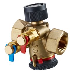 Oventrop Regulierventil Cocon QTZ mit Messventilen, DN 15, beidseitig IG, 150-1050l/h... OVENTROP-1148704 4026755414509 (Abb. 1)