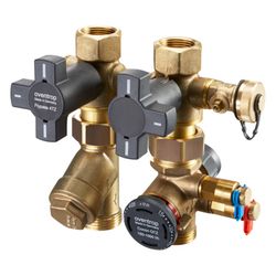 Oventrop Anschluss Flypass Set 1 mit Cocon QTZ 150-1050l/h und Schmutzfänger, DN 15, ... OVENTROP-1149650 4026755430103 (Abb. 1)