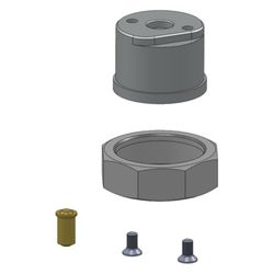 Oventrop Anschlussset termios Pro System für Anschluss M23x1,5 (Herz), 1154076... OVENTROP-1154076 4026755554304 (Abb. 1)