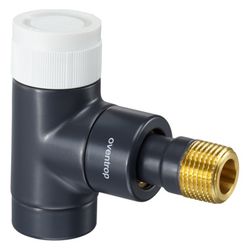 Oventrop E Thermostatventil DN 15, 1/2", PN 10, Eckausführung, Anthrazit, 1163032... OVENTROP-1163032 4026755200157 (Abb. 1)