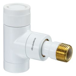 Oventrop E Thermostatventil DN 15, 1/2", PN 10, Eckausführung, Weiß, 1163062... OVENTROP-1163062 4026755172102 (Abb. 1)