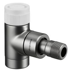 Oventrop E Thermostatventil DN 15, 1/2", PN 10, Eckausführung, Edelstahl-Design, 1163... OVENTROP-1163082 4026755330175 (Abb. 1)