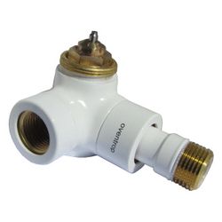 Oventrop E Thermostatventil DN 15, 1/2", PN 10, Winkeleckausführung links, Weiß, 1163... OVENTROP-1163462 4026755172164 (Abb. 1)