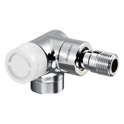 Oventrop E Thermostatventil DN 15, 1/2", PN 10, Winkeleckausführung links, Weiß, 1163... OVENTROP-1163462 4026755172164 (Abb. 1)