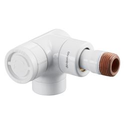 Oventrop E Thermostatventil DN 15, 1/2", PN 10, Winkeleckausführung links, Weiß, 1163... OVENTROP-1163462 4026755172164 (Abb. 1)