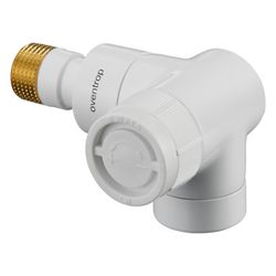 Oventrop E Thermostatventil DN 15, 1/2", PN 10, Winkeleckausführung rechts, Weiß, 116... OVENTROP-1163463 4026755172188 (Abb. 1)