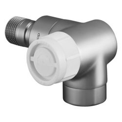 Oventrop E Thermostatventil DN 15, Winkeleckausführung rechts, Edelstahl-Design, 1163... OVENTROP-1163483 4026755330205 (Abb. 1)