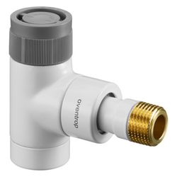 Oventrop EQ Thermostatventil DN 15 Eckausführung mit Q-Tech, Weiß, 1163562... OVENTROP-1163562 4026755423426 (Abb. 1)