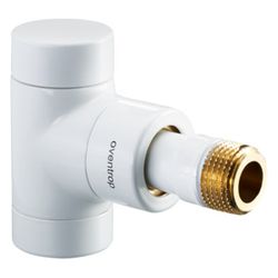 Oventrop Combi E Heizkörperverschraubung DN 15, 1/2", PN 10, Eckausführung, Weiß pulv... OVENTROP-1166062 4026755133127 (Abb. 1)