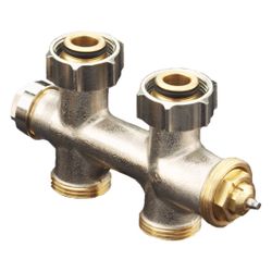 Oventrop Multiblock T Anschlussarmatur 3/4" Überwurfmutter x 3/4" AG, Ein- und Zweiro... OVENTROP-1184023 4026755291087 (Abb. 1)