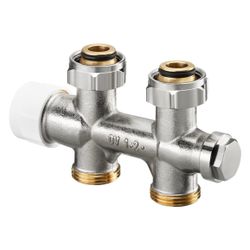 Oventrop Multiblock T Anschlussarmatur 3/4" Überwurfmutter x 3/4" AG, Ein- und Zweiro... OVENTROP-1184023 4026755291087 (Abb. 1)