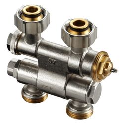 Oventrop Multiblock TF Anschlussarmatur 3/4" Überwurfmutter x 3/4" Außengewinde, schw... OVENTROP-1184025 4026755312089 (Abb. 1)