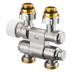 Oventrop Multiblock TF Anschlussarmatur 1/2" Außengewinde x 3/4" Außengewinde, schwen... OVENTROP-1184035 4026755312096 (Abb. 1)