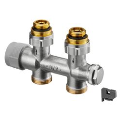 Oventrop Multiblock TQ Anschlussarmatur Durchgangsausführung, Rp 1/2" Außengewinde, m... OVENTROP-1184073 4026755423457 (Abb. 1)