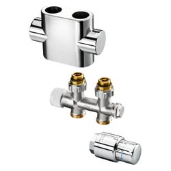 Oventrop Anschlussset für Badheizkörper Multiblock T/Uni SH, Durchgangsausführung, ve... OVENTROP-1184283 4026755314991 (Abb. 1)