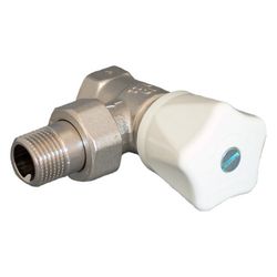 Oventrop Handregulierventil HR, DN 10, 3/8", PN 10, Eckausführung, Handrad Weiß, 1190... OVENTROP-1190503 4026755232370 (Abb. 1)