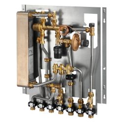 Oventrop Regudis W-HTF Wohnungsstation direkter Heizkreis 15 l/min, Wärmetauscher Kup... OVENTROP-1341131 4026755383157 (Abb. 1)