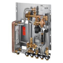 Oventrop Regudis W-HTU Wohnungsstation, Wärmetauscher Doppelwandig, 8l/min, ohne Kalt... OVENTROP-1341220 4026755421002 (Abb. 1)