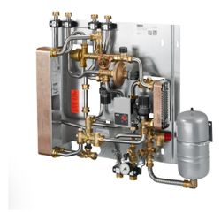 Oventrop Whgsstation Regudis W-HTO Duo Wärmetauscher Kupfergelötet, 17 l/min, mit Hei... OVENTROP-1341372 4026755430974 (Abb. 1)