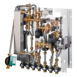 Oventrop Regudis W-HTF Wohnungsstation, gemischter, Heizkreis 17l/min, WT nickelgelöt... OVENTROP-1341462 4026755412260 (Abb. 1)