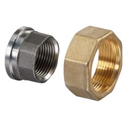 Oventrop Anschlussset für Regumat DN 25 Überwurfmutter G 1 1/2" und Gewindetülle 1" I... OVENTROP-1350457 4026755342406 (Abb. 1)