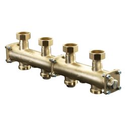 Oventrop Modulverteiler Reguma für 3 Heizkreise, DN 25, Messing, 1351472... OVENTROP-1351472 4026755348446 (Abb. 1)
