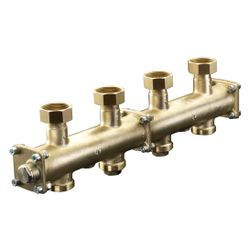 Oventrop Modulverteiler Reguma für 3 Heizkreise, DN 25, Messing, 1351472... OVENTROP-1351472 4026755348446 (Abb. 1)