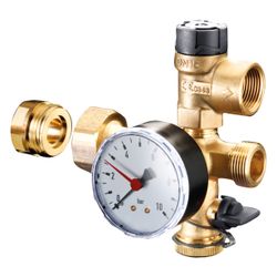 Oventrop Sicherheitsgruppenset für Wärmeübertrager Regumat, 1351598... OVENTROP-1351598 4026755330663 (Abb. 1)