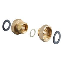 Oventrop Anschlussverschraubung für Regumat RTA, 2 x G 1 1/2" Innengewinde, 2-fach, 1... OVENTROP-1351655 4026755305401 (Abb. 1)