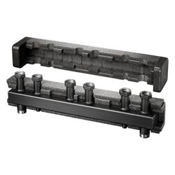 Oventrop Verteilerbalken für Reguma DN 32 mit Universalisolierung, 3 Heizkreise, 1351... OVENTROP-1351673 4026755394993 (Abb. 1)