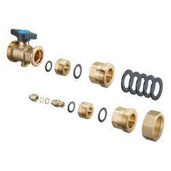 Oventrop Wärmezählereinbauset für Regumat S/M3-180 DN 25, Baujahr ab 2015, 1352250... OVENTROP-1352250 4026755429039 (Abb. 1)