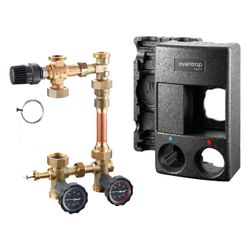 Oventrop Regumat RTA-180 Station DN 25 ohne Pumpe mit Isolierung, 1354580... OVENTROP-1354580 4026755396904 (Abb. 1)