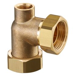 Oventrop Anschlusswinkel für Kesselverrohrung, G 1” Überwurfmutter x G 1” Überwurfmut... OVENTROP-1359065 4026755318180 (Abb. 1)