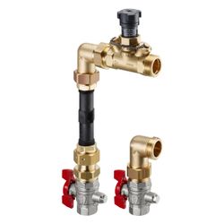 Oventrop Wärmemengenzähler-Anschlussset für Verteiler Eckausführung, Hycocon VTZ, Kug... OVENTROP-1404580 4026755288834 (Abb. 1)