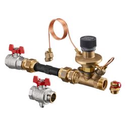 Oventrop Wärmemengenzähler-Anschlussset für Verteiler Durchgangsausführung, Hycocon D... OVENTROP-1404683 4026755450705 (Abb. 1)