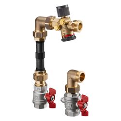 Oventrop Wärmemengenzähler-Anschlussset mit Cocon QTZ 180-1300l/h, Eckausführung, 140... OVENTROP-1404882 4026755388169 (Abb. 1)