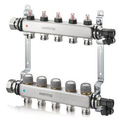 Oventrop Multidis SFQ Edelstahlverteiler mit Durchflussindikator, 12 Heizkreise, 1404... OVENTROP-1404962 4026755464344 (Abb. 1)