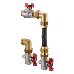 Oventrop Wärmemengenzähler-Anschlussset für Multidis SFQ, Eckausführung, DN 25, 14055... OVENTROP-1405580 4026755453508 (Abb. 1)