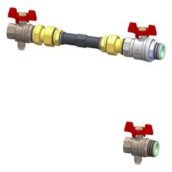 Oventrop Wärmemengenzähler-Anschlussset für Multidis SFQ, Durchgangsausführung, DN 25... OVENTROP-1405581 4026755453515 (Abb. 1)