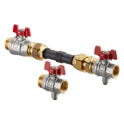 Oventrop Wärmemengenzähler-Anschlussset für Multidis SFQ, Durchgangsausführung, DN 25... OVENTROP-1405581 4026755453515 (Abb. 1)
