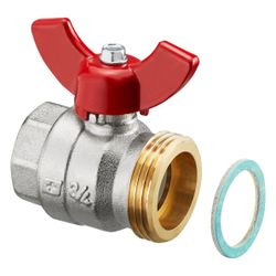 Oventrop Kugelhahn 1" flachdichtend für Multidis SH/SF/SFQ Heizkreisverteiler, DN 25,... OVENTROP-1406384 4026755249880 (Abb. 1)