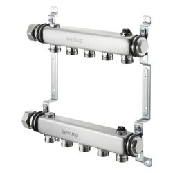 Oventrop Multidis SH Edelstahlverteiler für Heizkörperanbindung, 5 Heizkreise, 140725... OVENTROP-1407255 4026755450569 (Abb. 1)