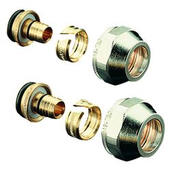 Oventrop Cofit S Klemmringverschraubung 2-fach für Copipe 14x2mm x G 3/4" Überwurfmut... OVENTROP-1507934 4026755135725 (Abb. 1)